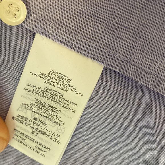 JCrew Lace Collar Button Down Shirt - Picture 4 of 6